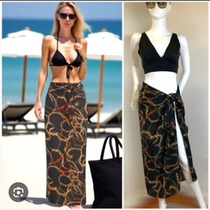 Beautiful Walter Baker Paradise Sarong with Ibiza Print Chain